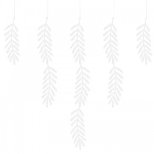 Grinalda Folhas Brancas